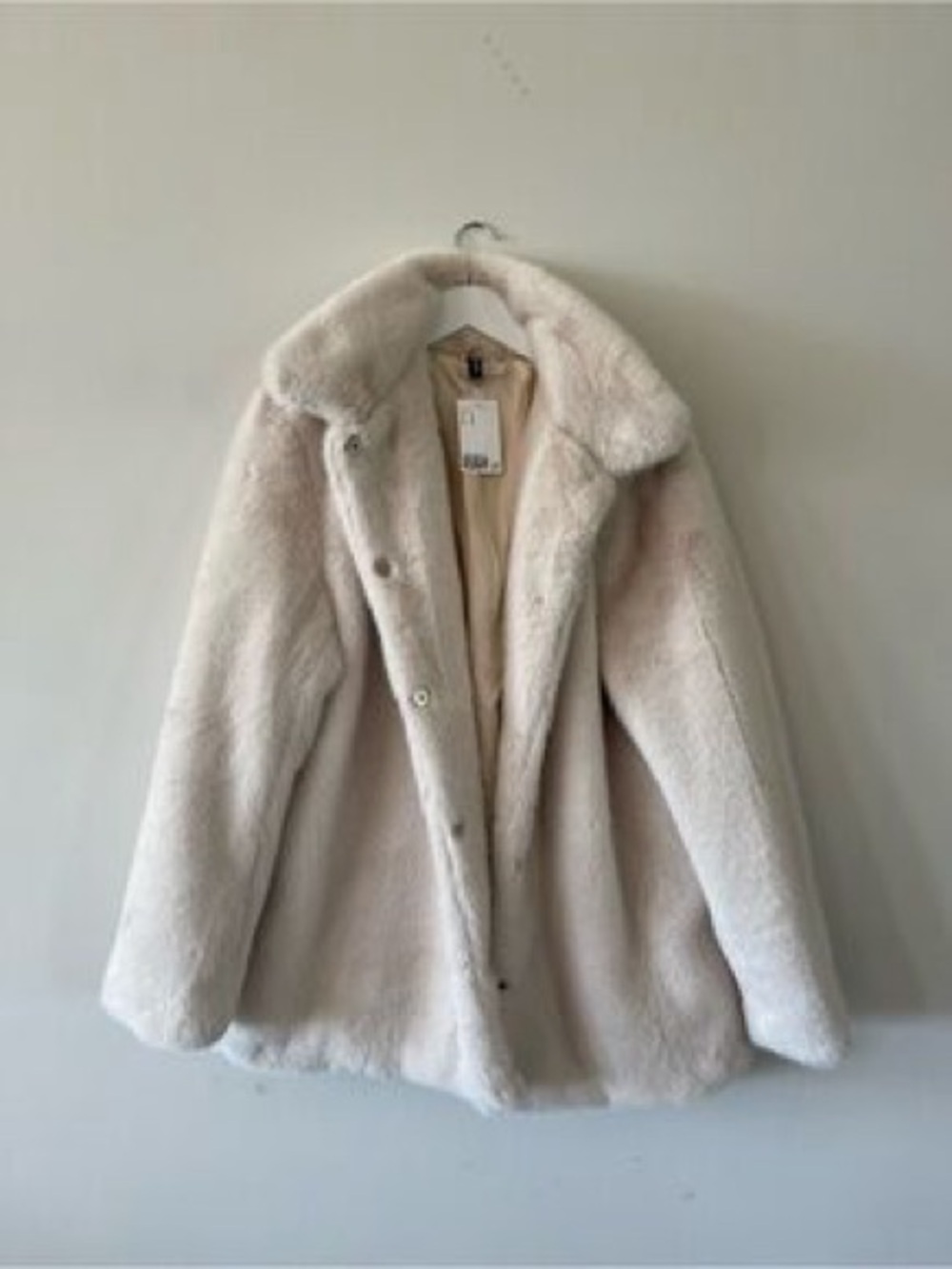 H&MWomen's Faux Fur Coat in Cream - S